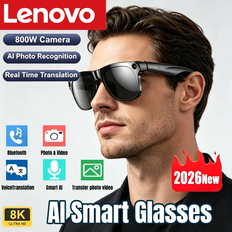 Smart Glasses Lens - Lenovo AI Smart Glasses 8K HD