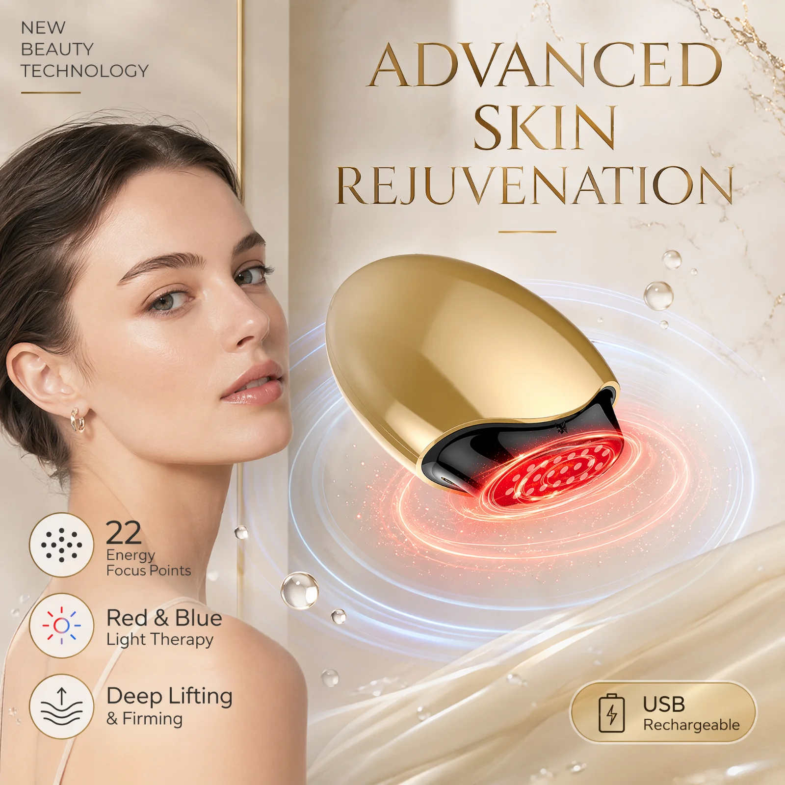 Collagen Beauty Device Facial  - Galvanic Skin Sensor ulasan dan harga