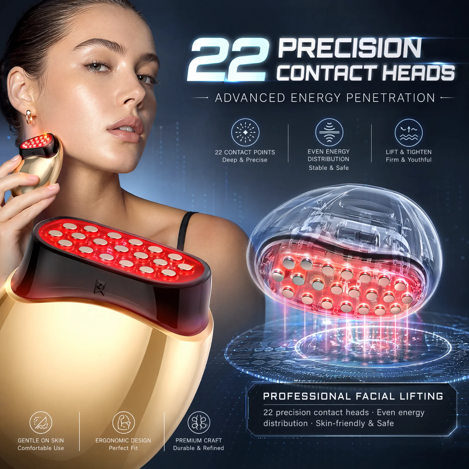 Collagen Beauty Device Facial  - Galvanic Skin Sensor ulasan dan harga