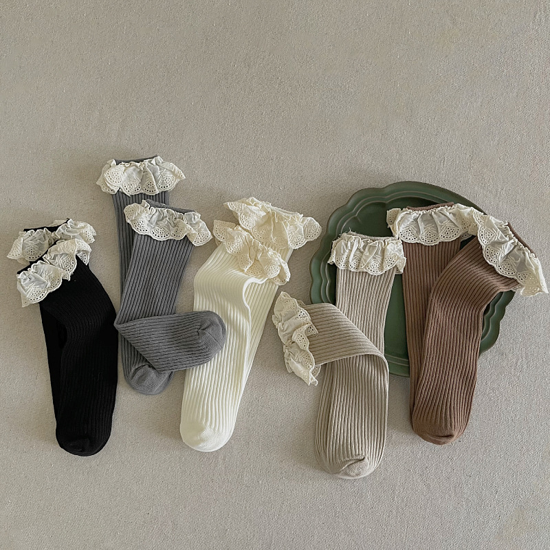 Ruffle Baby Girls Knee High So - Baby Sock Oximeter ulasan dan harga