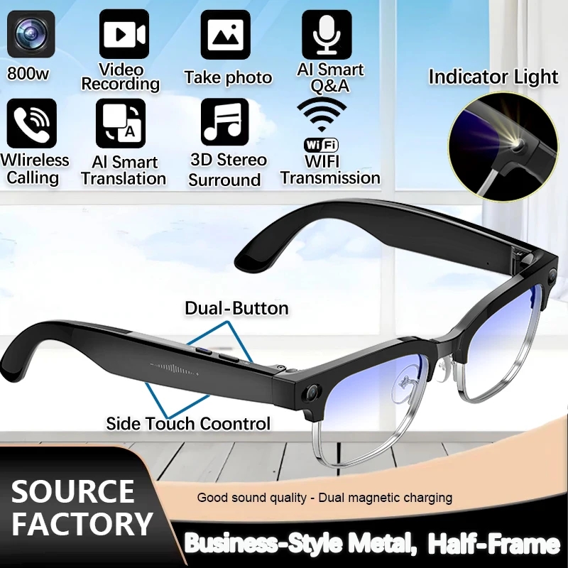 2026 New 8MP Ultra-Wide HD Cam - Smart Glasses Lens ulasan dan harga