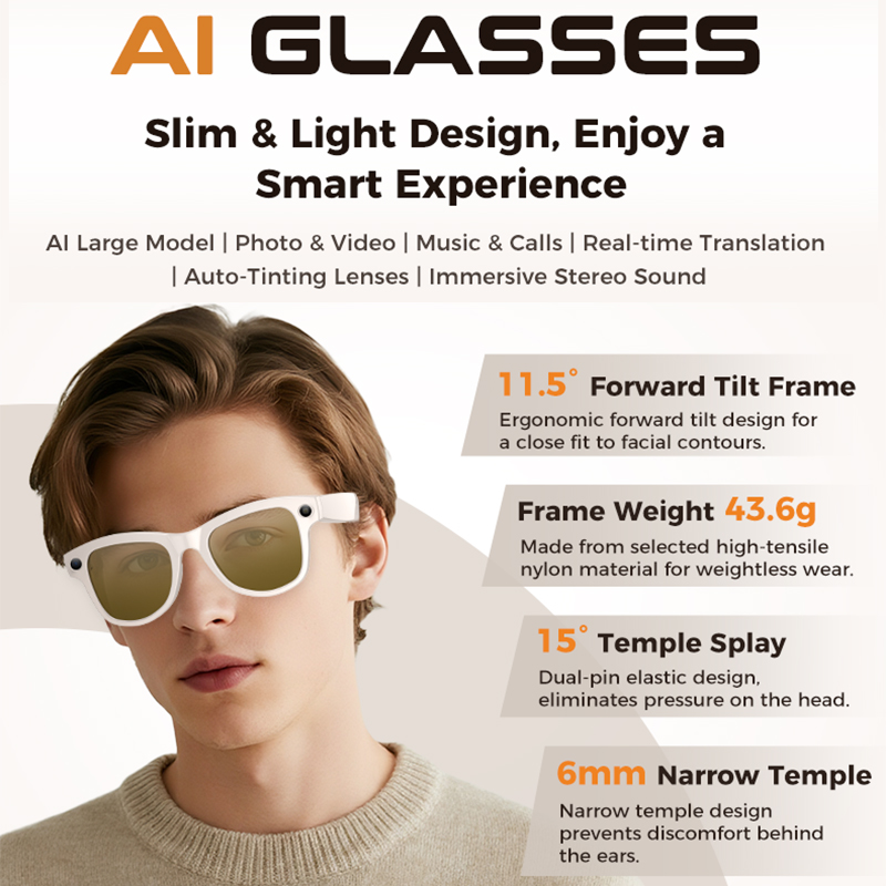 2026 New 32G Memory 800W 4K Ca - Smart Glasses Lens ulasan dan harga