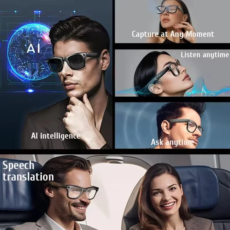 6K HD AI Camera Glasses 800MP  - Smart Glasses Lens ulasan dan harga