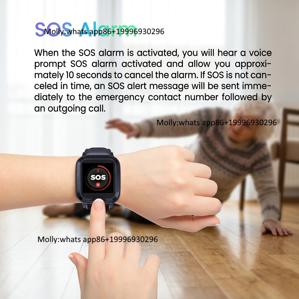 4G GPS Tracking Bracelet Heart - Fall Detection Watch ulasan dan harga