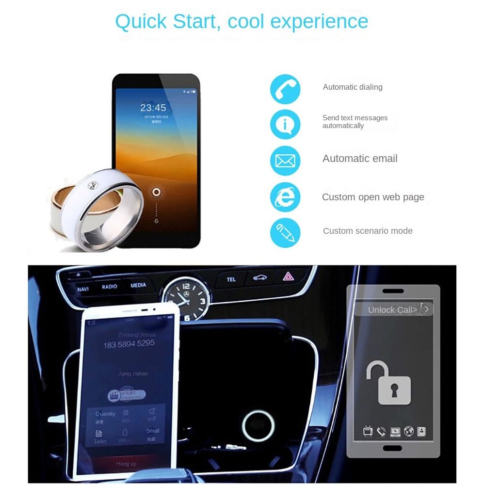 Stainless Steel NFC Smart Ring - Smart Ring Nfc Pay ulasan dan harga