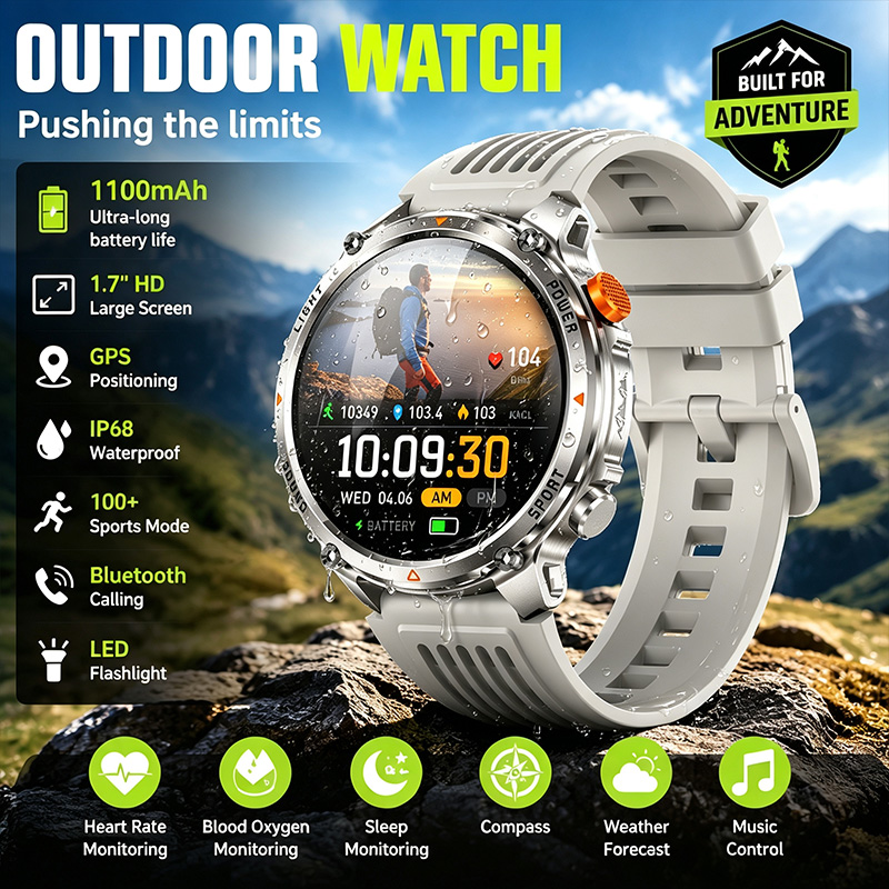 Wireless Calling Smart Watch I - Breath Rate Monitor ulasan dan harga