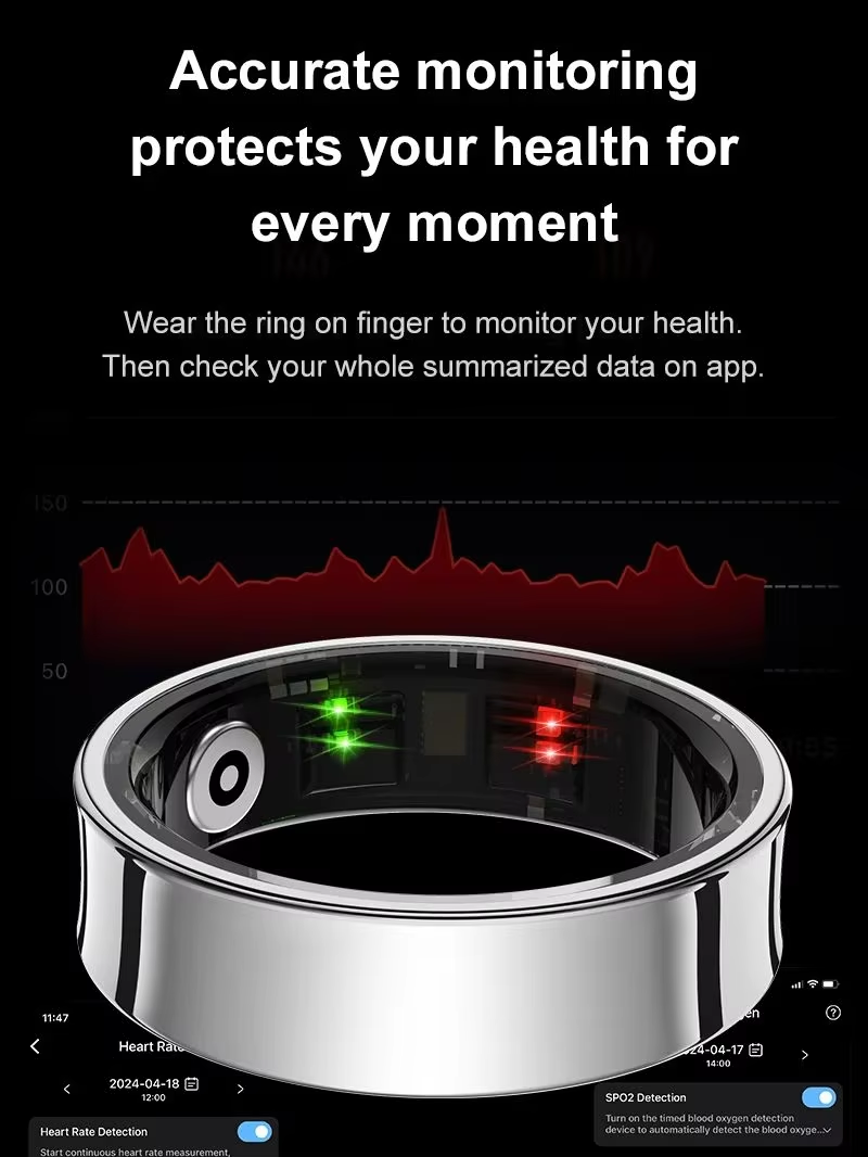 2026 Smart Ring R09 5ATM Water - Temperature Ring Skin ulasan dan harga